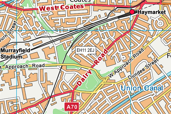 EH11 2EJ map - OS VectorMap District (Ordnance Survey) EH11 2EJ map - OS VectorMap District (Ordnance Survey)