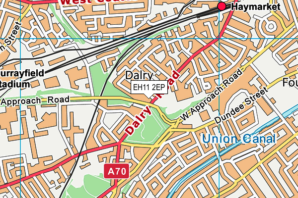 EH11 2EP map - OS VectorMap District (Ordnance Survey) EH11 2EP map - OS VectorMap District (Ordnance Survey)