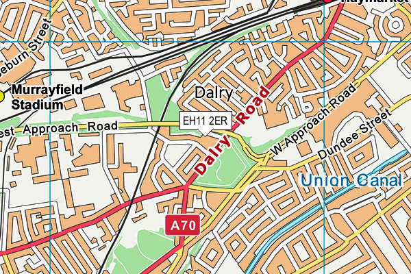 EH11 2ER map - OS VectorMap District (Ordnance Survey) EH11 2ER map - OS VectorMap District (Ordnance Survey)