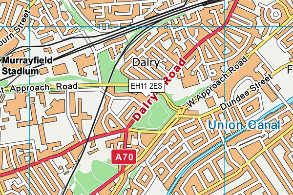 EH11 2ES map - OS VectorMap District (Ordnance Survey) EH11 2ES map - OS VectorMap District (Ordnance Survey)