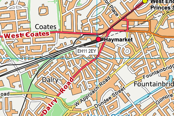 EH11 2EY map - OS VectorMap District (Ordnance Survey)