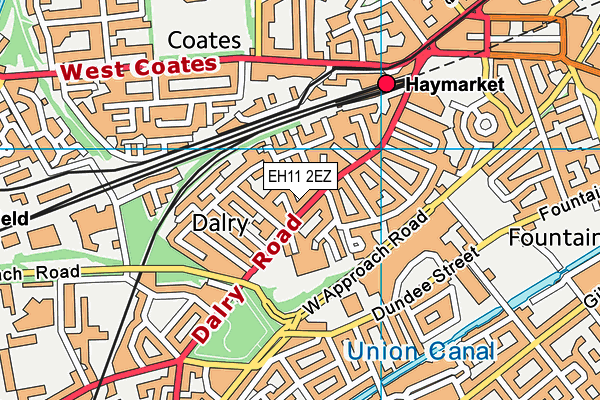 EH11 2EZ map - OS VectorMap District (Ordnance Survey) EH11 2EZ map - OS VectorMap District (Ordnance Survey)