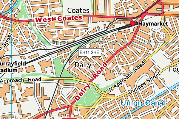 EH11 2HE map - OS VectorMap District (Ordnance Survey) EH11 2HE map - OS VectorMap District (Ordnance Survey)