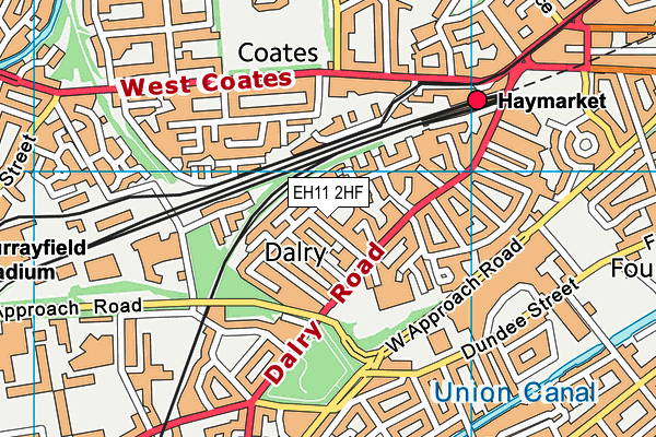 EH11 2HF map - OS VectorMap District (Ordnance Survey) EH11 2HF map - OS VectorMap District (Ordnance Survey)