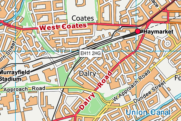 EH11 2HG map - OS VectorMap District (Ordnance Survey) EH11 2HG map - OS VectorMap District (Ordnance Survey)