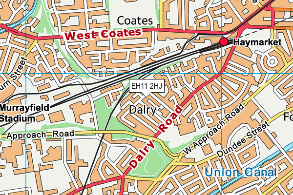 EH11 2HJ map - OS VectorMap District (Ordnance Survey) EH11 2HJ map - OS VectorMap District (Ordnance Survey)