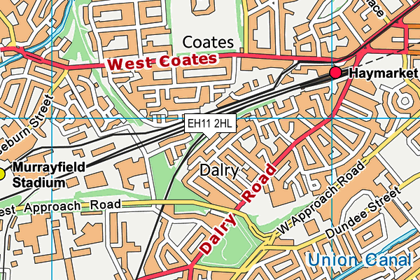EH11 2HL map - OS VectorMap District (Ordnance Survey) EH11 2HL map - OS VectorMap District (Ordnance Survey)