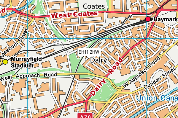 EH11 2HW map - OS VectorMap District (Ordnance Survey) EH11 2HW map - OS VectorMap District (Ordnance Survey)