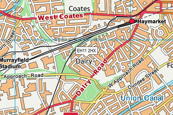 EH11 2HX map - OS VectorMap District (Ordnance Survey) EH11 2HX map - OS VectorMap District (Ordnance Survey)