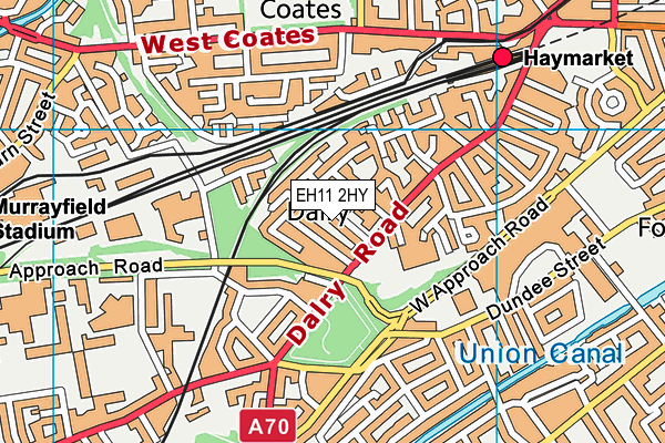 EH11 2HY map - OS VectorMap District (Ordnance Survey) EH11 2HY map - OS VectorMap District (Ordnance Survey)