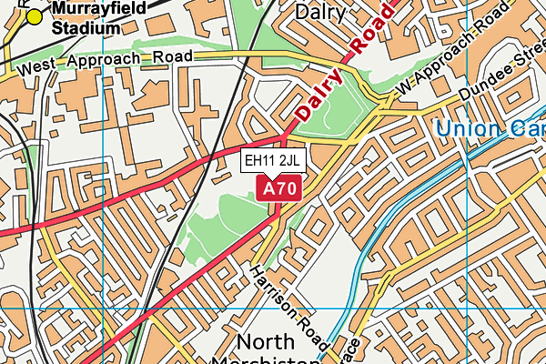 EH11 2JL map - OS VectorMap District (Ordnance Survey) EH11 2JL map - OS VectorMap District (Ordnance Survey)