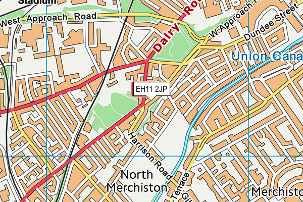 EH11 2JP map - OS VectorMap District (Ordnance Survey) EH11 2JP map - OS VectorMap District (Ordnance Survey)