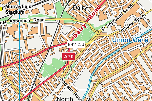 EH11 2JU map - OS VectorMap District (Ordnance Survey) EH11 2JU map - OS VectorMap District (Ordnance Survey)