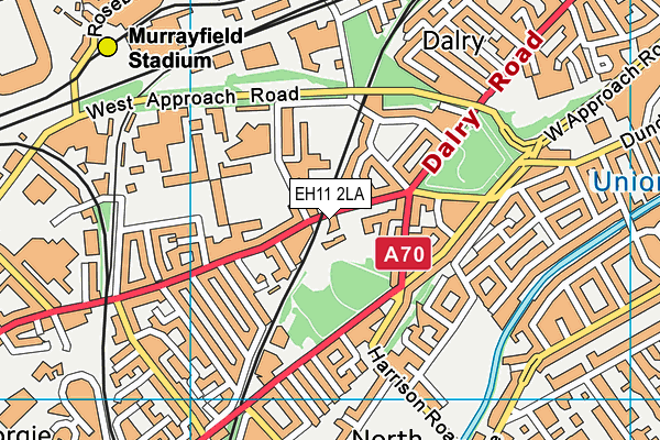 EH11 2LA map - OS VectorMap District (Ordnance Survey) EH11 2LA map - OS VectorMap District (Ordnance Survey)