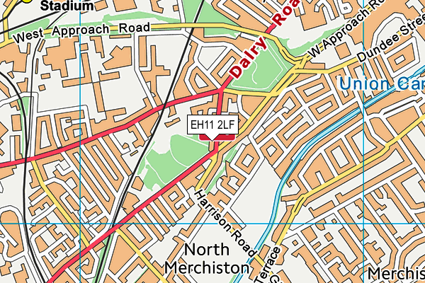 EH11 2LF map - OS VectorMap District (Ordnance Survey) EH11 2LF map - OS VectorMap District (Ordnance Survey)