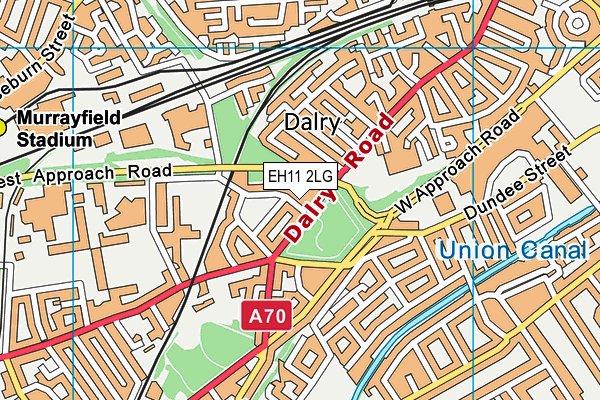 EH11 2LG map - OS VectorMap District (Ordnance Survey) EH11 2LG map - OS VectorMap District (Ordnance Survey)