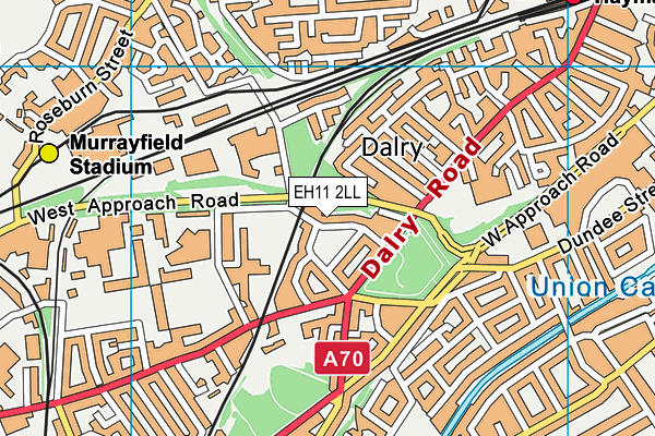 EH11 2LL map - OS VectorMap District (Ordnance Survey) EH11 2LL map - OS VectorMap District (Ordnance Survey)