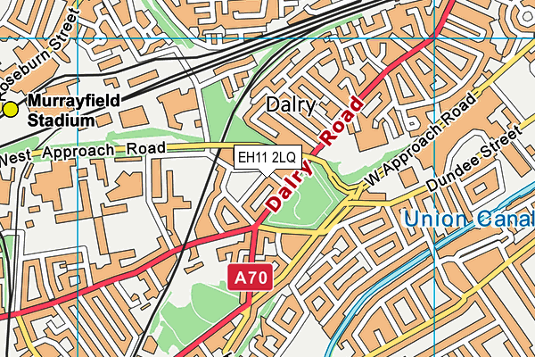 EH11 2LQ map - OS VectorMap District (Ordnance Survey) EH11 2LQ map - OS VectorMap District (Ordnance Survey)