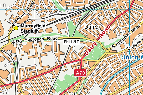 EH11 2LT map - OS VectorMap District (Ordnance Survey) EH11 2LT map - OS VectorMap District (Ordnance Survey)