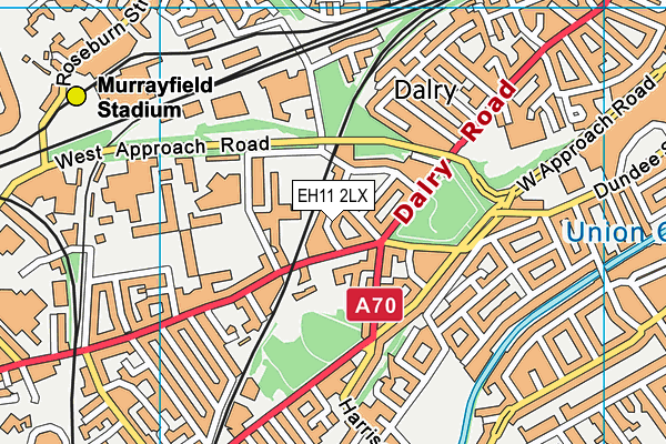 EH11 2LX map - OS VectorMap District (Ordnance Survey) EH11 2LX map - OS VectorMap District (Ordnance Survey)
