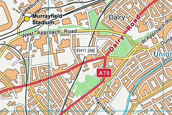 EH11 2NE map - OS VectorMap District (Ordnance Survey) EH11 2NE map - OS VectorMap District (Ordnance Survey)