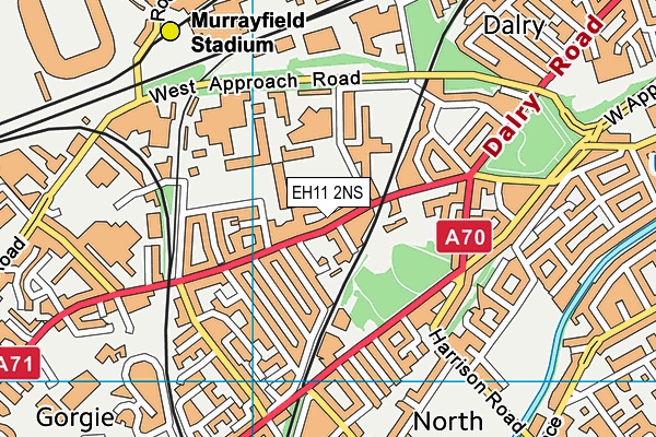 EH11 2NS map - OS VectorMap District (Ordnance Survey) EH11 2NS map - OS VectorMap District (Ordnance Survey)