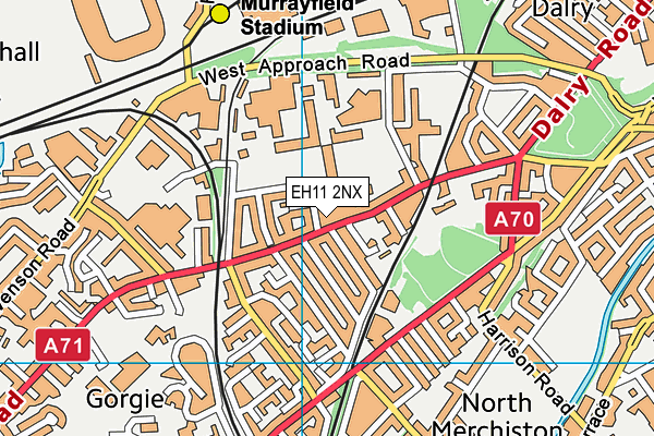 EH11 2NX map - OS VectorMap District (Ordnance Survey) EH11 2NX map - OS VectorMap District (Ordnance Survey)
