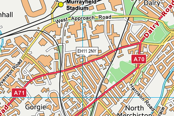 EH11 2NY map - OS VectorMap District (Ordnance Survey) EH11 2NY map - OS VectorMap District (Ordnance Survey)