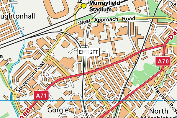 EH11 2PT map - OS VectorMap District (Ordnance Survey) EH11 2PT map - OS VectorMap District (Ordnance Survey)