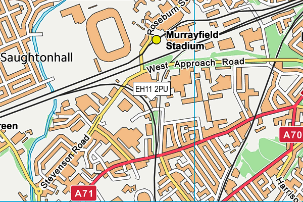EH11 2PU map - OS VectorMap District (Ordnance Survey) EH11 2PU map - OS VectorMap District (Ordnance Survey)