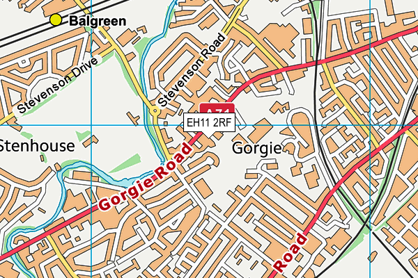 EH11 2RF map - OS VectorMap District (Ordnance Survey) EH11 2RF map - OS VectorMap District (Ordnance Survey)