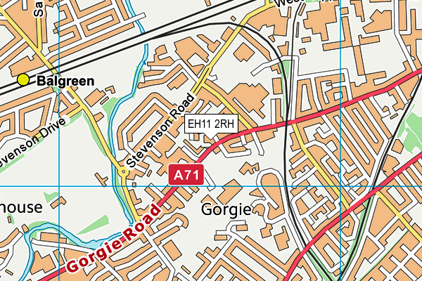 EH11 2RH map - OS VectorMap District (Ordnance Survey) EH11 2RH map - OS VectorMap District (Ordnance Survey)