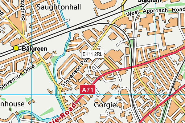EH11 2RL map - OS VectorMap District (Ordnance Survey) EH11 2RL map - OS VectorMap District (Ordnance Survey)