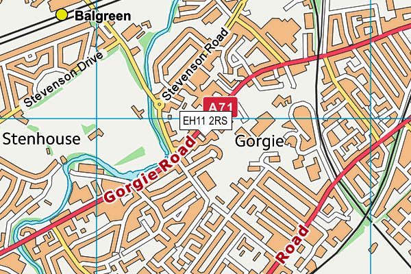 EH11 2RS map - OS VectorMap District (Ordnance Survey) EH11 2RS map - OS VectorMap District (Ordnance Survey)