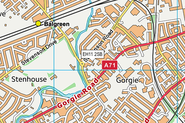 EH11 2SB map - OS VectorMap District (Ordnance Survey) EH11 2SB map - OS VectorMap District (Ordnance Survey)