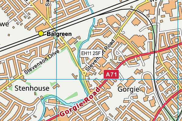 EH11 2SF map - OS VectorMap District (Ordnance Survey) EH11 2SF map - OS VectorMap District (Ordnance Survey)