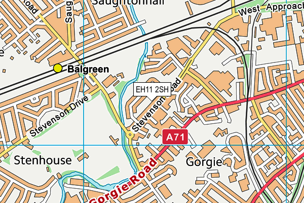 EH11 2SH map - OS VectorMap District (Ordnance Survey) EH11 2SH map - OS VectorMap District (Ordnance Survey)