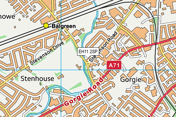EH11 2SP map - OS VectorMap District (Ordnance Survey) EH11 2SP map - OS VectorMap District (Ordnance Survey)