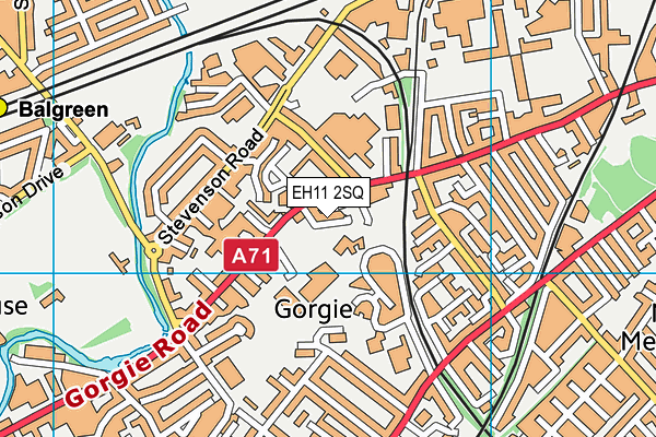 EH11 2SQ map - OS VectorMap District (Ordnance Survey) EH11 2SQ map - OS VectorMap District (Ordnance Survey)
