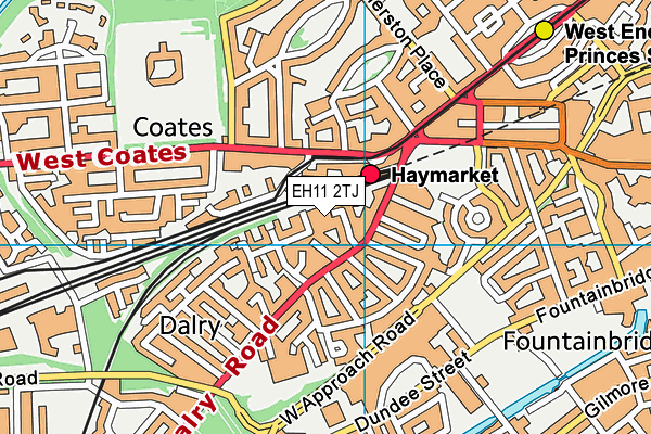 EH11 2TJ map - OS VectorMap District (Ordnance Survey) EH11 2TJ map - OS VectorMap District (Ordnance Survey)