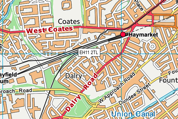 EH11 2TL map - OS VectorMap District (Ordnance Survey) EH11 2TL map - OS VectorMap District (Ordnance Survey)