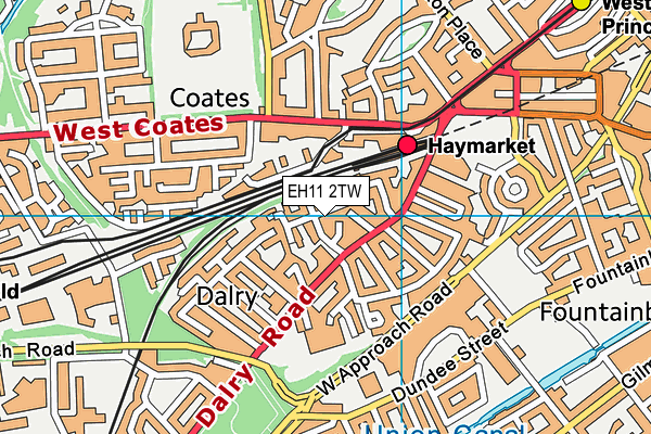 EH11 2TW map - OS VectorMap District (Ordnance Survey) EH11 2TW map - OS VectorMap District (Ordnance Survey)