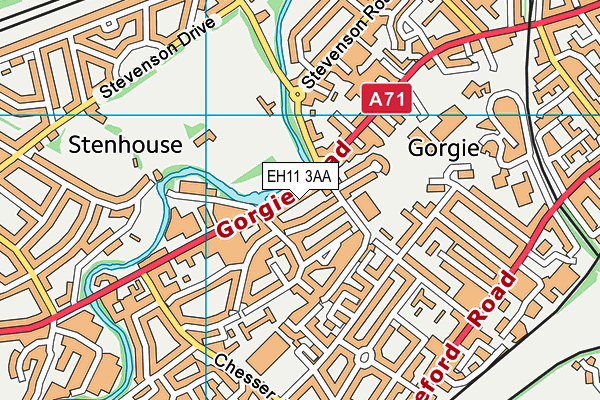 EH11 3AA map - OS VectorMap District (Ordnance Survey) EH11 3AA map - OS VectorMap District (Ordnance Survey)