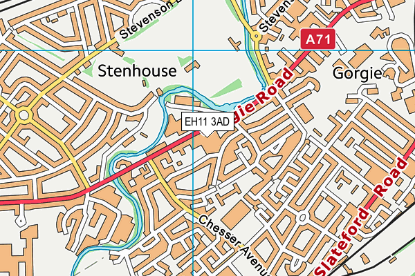 EH11 3AD map - OS VectorMap District (Ordnance Survey) EH11 3AD map - OS VectorMap District (Ordnance Survey)
