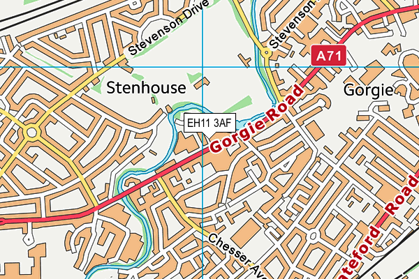 EH11 3AF map - OS VectorMap District (Ordnance Survey) EH11 3AF map - OS VectorMap District (Ordnance Survey)