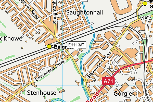 EH11 3AT map - OS VectorMap District (Ordnance Survey) EH11 3AT map - OS VectorMap District (Ordnance Survey)
