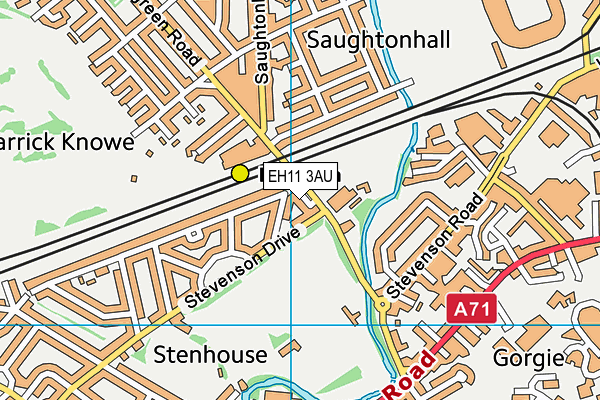 EH11 3AU map - OS VectorMap District (Ordnance Survey) EH11 3AU map - OS VectorMap District (Ordnance Survey)