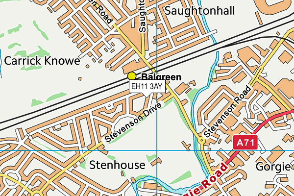 EH11 3AY map - OS VectorMap District (Ordnance Survey) EH11 3AY map - OS VectorMap District (Ordnance Survey)