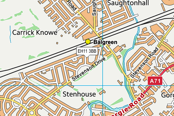 EH11 3BB map - OS VectorMap District (Ordnance Survey) EH11 3BB map - OS VectorMap District (Ordnance Survey)