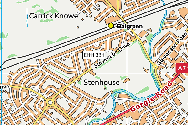 EH11 3BH map - OS VectorMap District (Ordnance Survey) EH11 3BH map - OS VectorMap District (Ordnance Survey)
